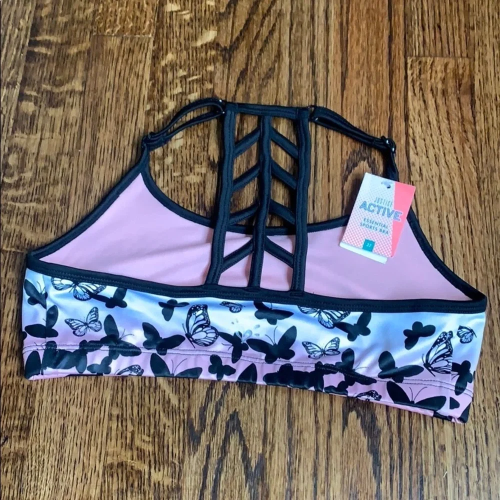 Justice sport bras